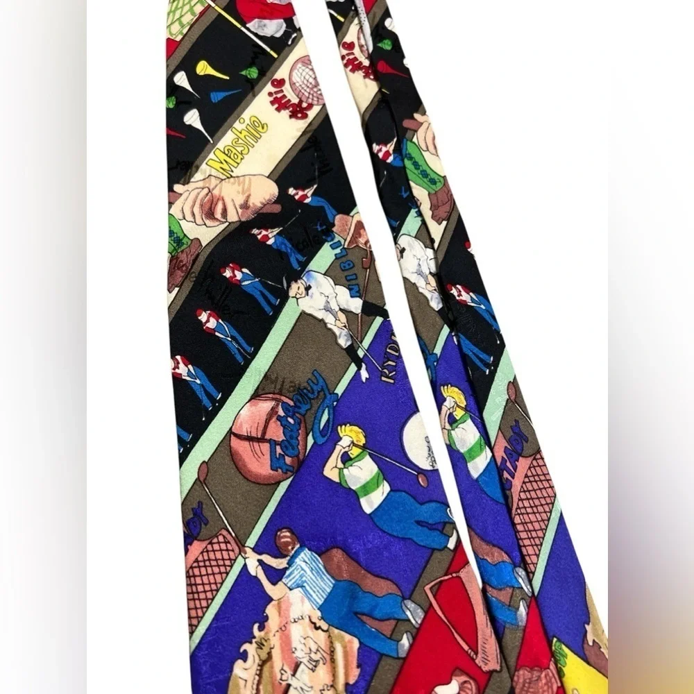 Nicole miller vintage silk golf tie